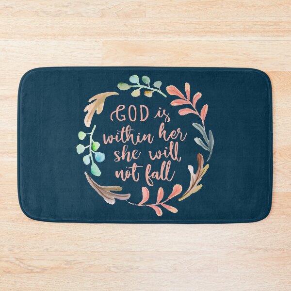 Item preview, Watercolor Wreath Psalm 46:5 - Rose Gold designed and sold by amazingjoy.