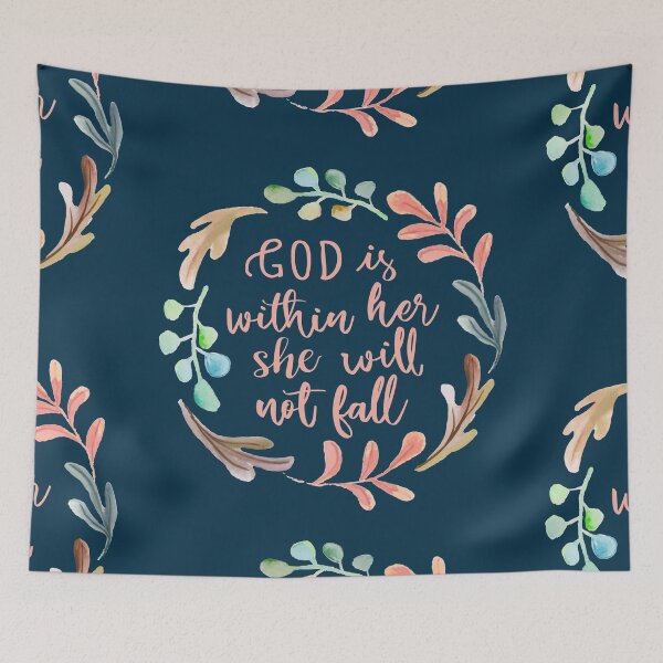 Item preview, Watercolor Wreath Psalm 46:5 - Rose Gold designed and sold by amazingjoy.