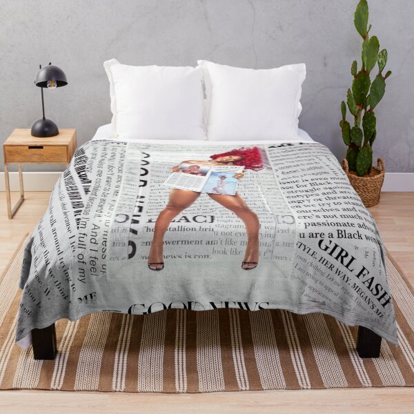 Megan Thee Stallion Fan Art & Merch Throw Blanket