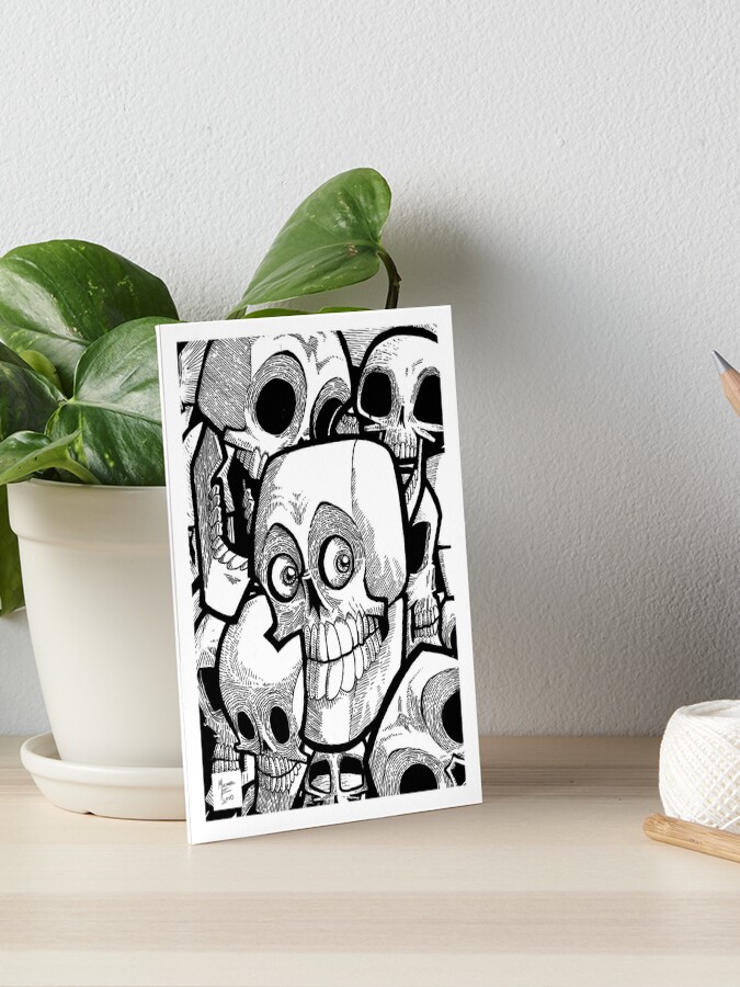 Thumbnail 1 of 2, Art Board Print, Lots of Skulls designed and sold by likemoyd.