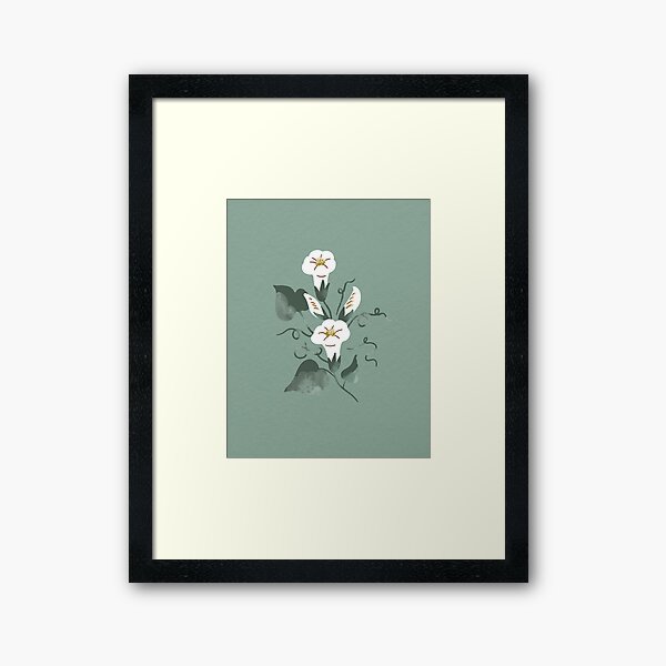 Moonflower Framed Art Print