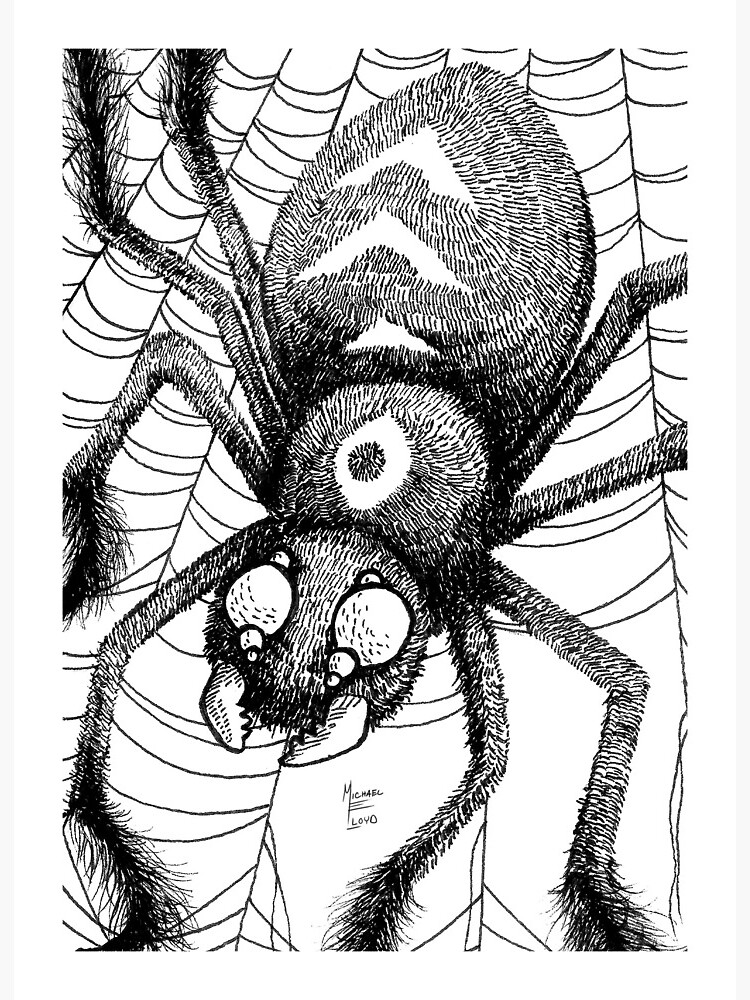 Thumbnail 2 of 2, Art Board Print, Spider designed and sold by likemoyd.