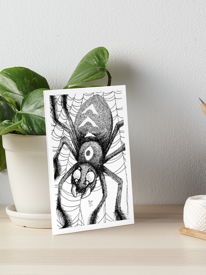 Thumbnail 1 of 2, Art Board Print, Spider designed and sold by likemoyd.