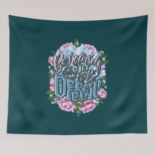 Item preview, Be yourself. It's ok to be different designed and sold by BananiLettering.