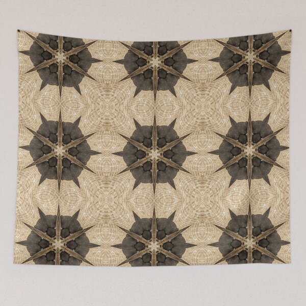 Artikelvorschau, Kaleidoscope Star Flower VIII - Oriental Floral Earth Tones Mandala entworfen und verkauft von gphotobox.
