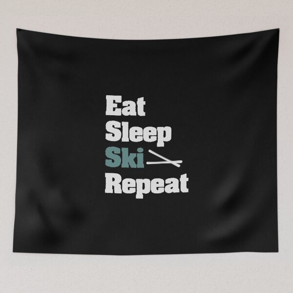 Item preview, Eat Sleep Ski Repeat Funny Skiing Gift skier Birthday  designed and sold by Chamssou.