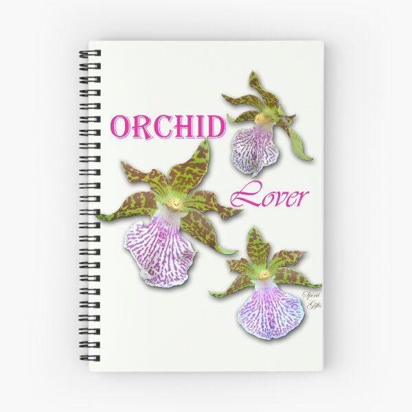 Item preview, Orchid Lover Green Purple Tiger Orchids Ivory designed and sold by SpiritGifts.