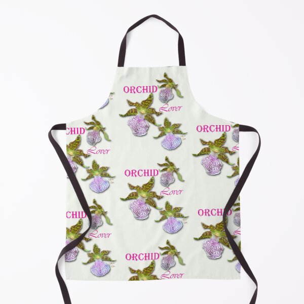 Item preview, Orchid Lover Green Purple Tiger Orchids Ivory designed and sold by SpiritGifts.