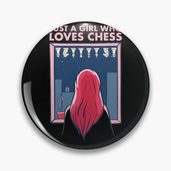 Artikelvorschau, Just a Girl who loves Chess Check Mate Chess Game entworfen und verkauft von deificusArt.