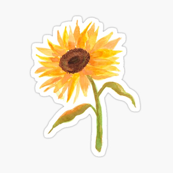 Item preview, Watercolor Sunflower designed and sold by Nishka Design Studio.