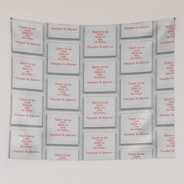 Item preview, There is no love that is not an eco, Theodor W. Adorno designed and sold by Pelikancrazy.