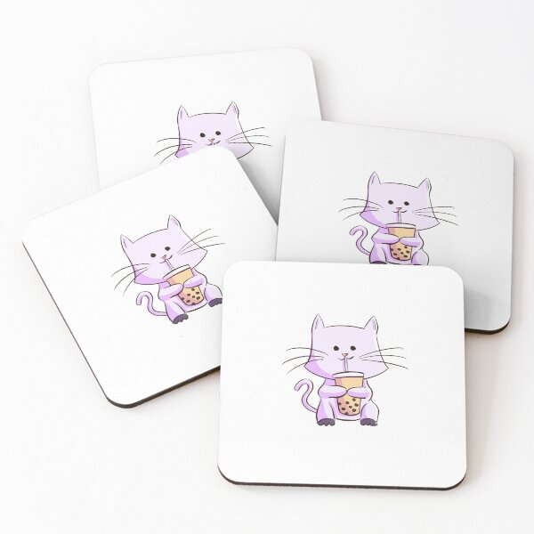 Item preview, Cat with Boba designed and sold by emli9.