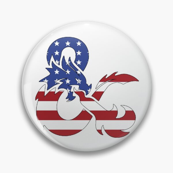 Item preview, American Flag D&D Ampersand (Outlined) designed and sold by Porkroll Egg & Cheese.
