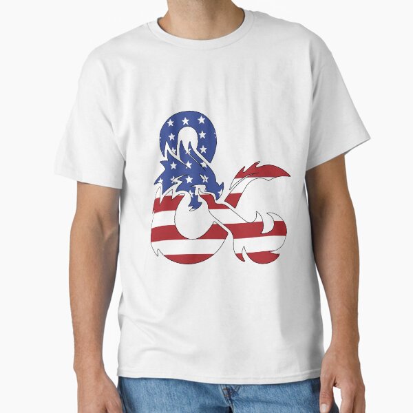 Item preview, American Flag D&D Ampersand (Outlined) designed and sold by Porkroll Egg & Cheese.