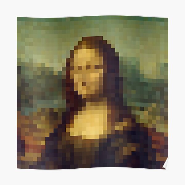 Mona Lisa - La Joconde - Pixel Poster