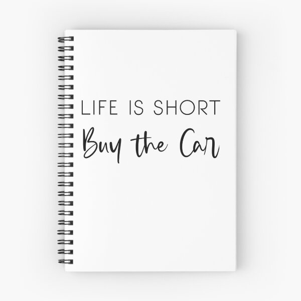Aperçu de l'œuvre La vie est courte acheter une voiture, je suis papa et vendeur de voitures, cadeau de survie drôle de vendeur, cadeaux pour les vendeurs, meilleur vendeur du monde créée et vendue par Essakhi12.