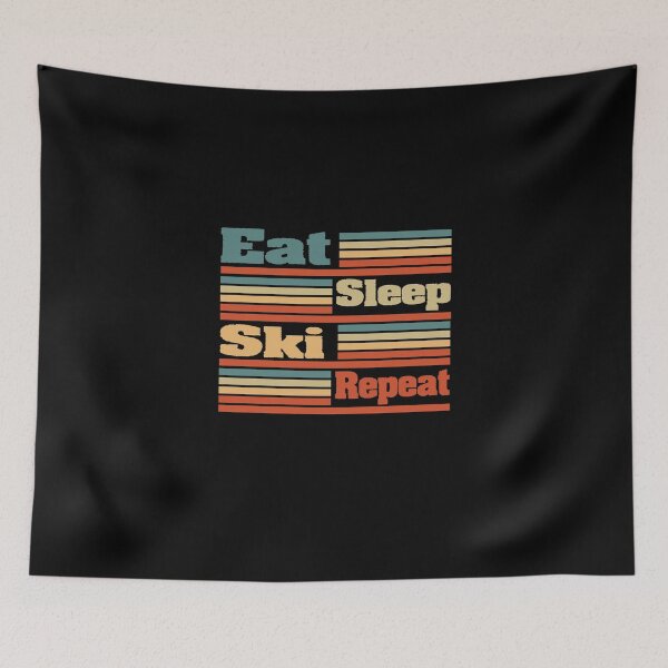 Item preview, Eat Sleep Ski Repeat Funny Skiing Gift skier Birthday  designed and sold by Chamssou.