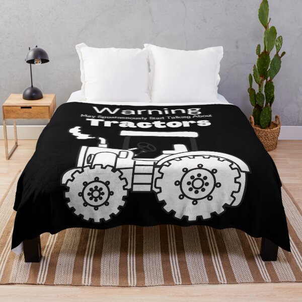 Item preview, Warning May Spontaneously Talk About Tractors,Mens or Womens Organic Cotton Farming Novelty designed and sold by piskwi.