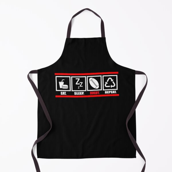 Item preview, Eat Sleep Rugby Repeat designed and sold by HoneyBadgerBox.