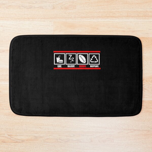 Item preview, Eat Sleep Rugby Repeat  designed and sold by HoneyBadgerBox.