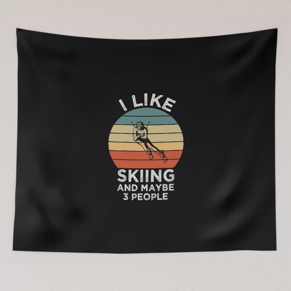 Item preview, I Like Skiing And Maybe 3 People Funny Skiing Gift designed and sold by Chamssou.