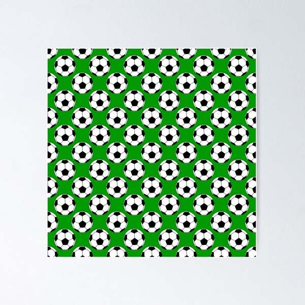 Item preview, Footballs / Soccer Balls - Green Background designed and sold by harrizon.