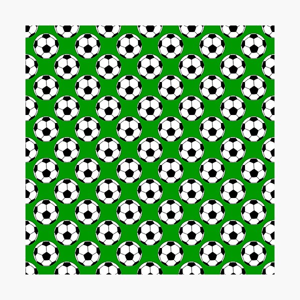 Item preview, Footballs / Soccer Balls - Green Background designed and sold by harrizon.