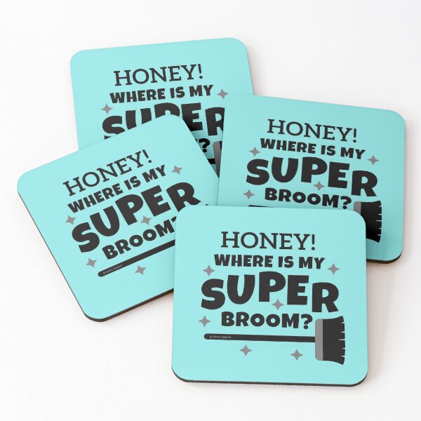 Item preview, Super Broom Funny Cleaning House Cleaner Janitor Design designed and sold by SavvyCleaner.