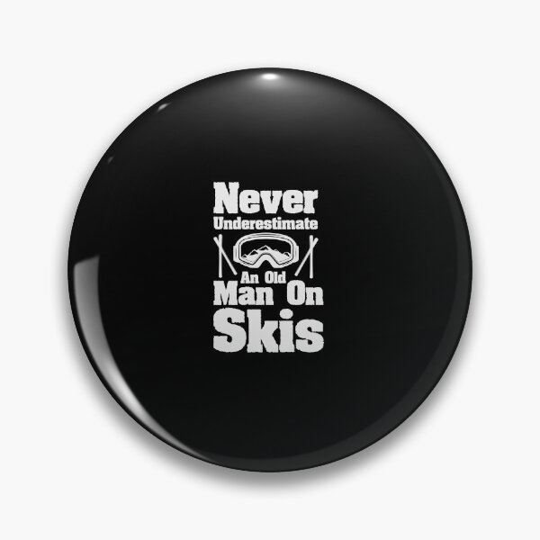 Item preview, Never Underestimate An Old Man On Skis Funny Skiing Gift  designed and sold by Chamssou.