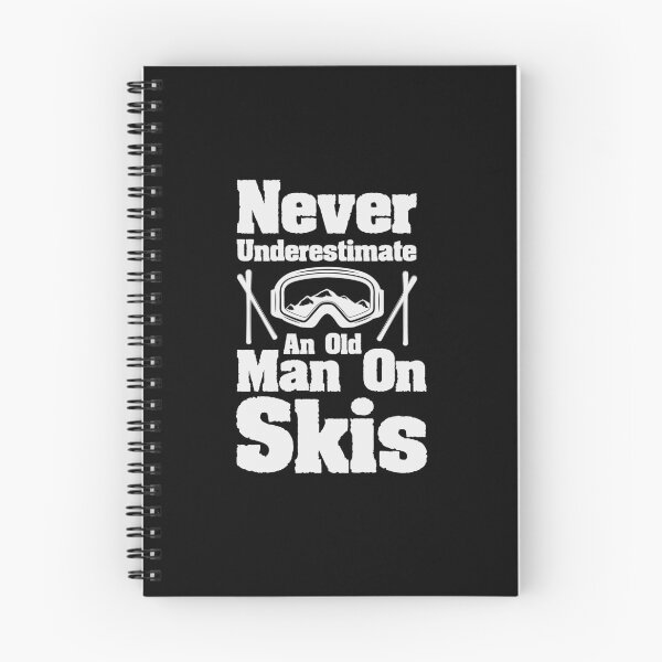Item preview, Never Underestimate An Old Man On Skis Funny Skiing Gift  designed and sold by Chamssou.
