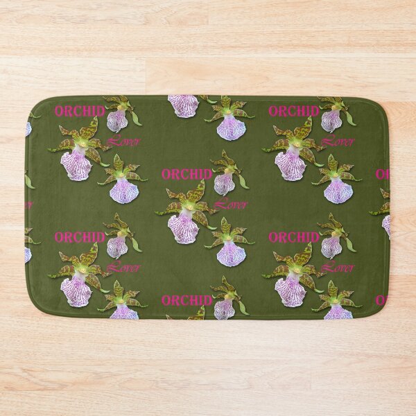 Item preview, Orchid Lover Green Purple Tiger Orchids Army Green Background designed and sold by SpiritGifts.