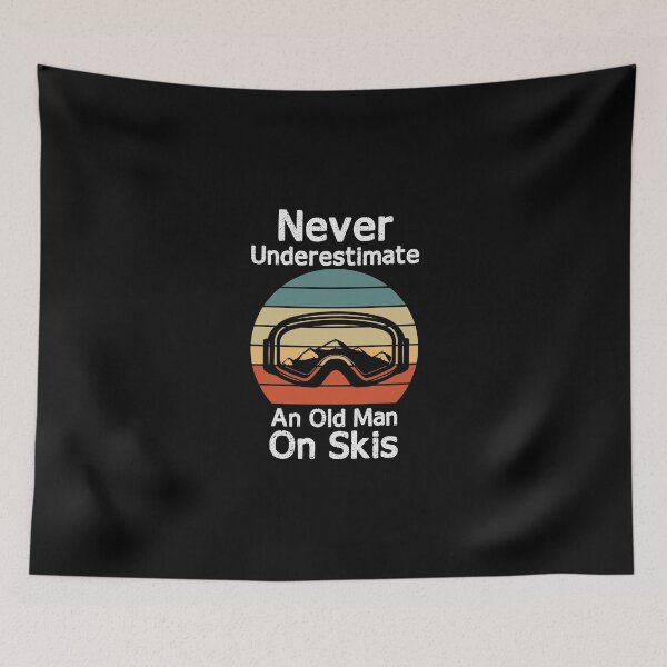 Item preview, Never Underestimate An Old Man On Skis Funny Skiing Gift  designed and sold by Chamssou.