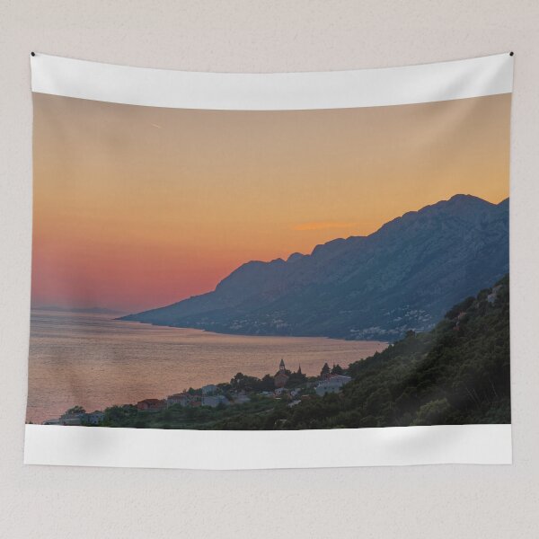 Item preview, Sunset Over Brela, Croatia designed and sold by atomov.
