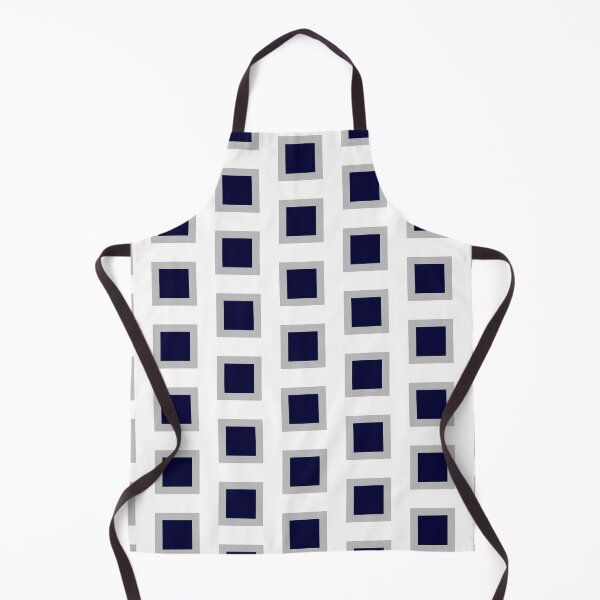 Item preview, Navy Blue Square Silver Gray Square designed and sold by rewstudio.