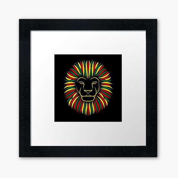 Reggae Rasta Lion | Twenty Four Wild Framed Art Print