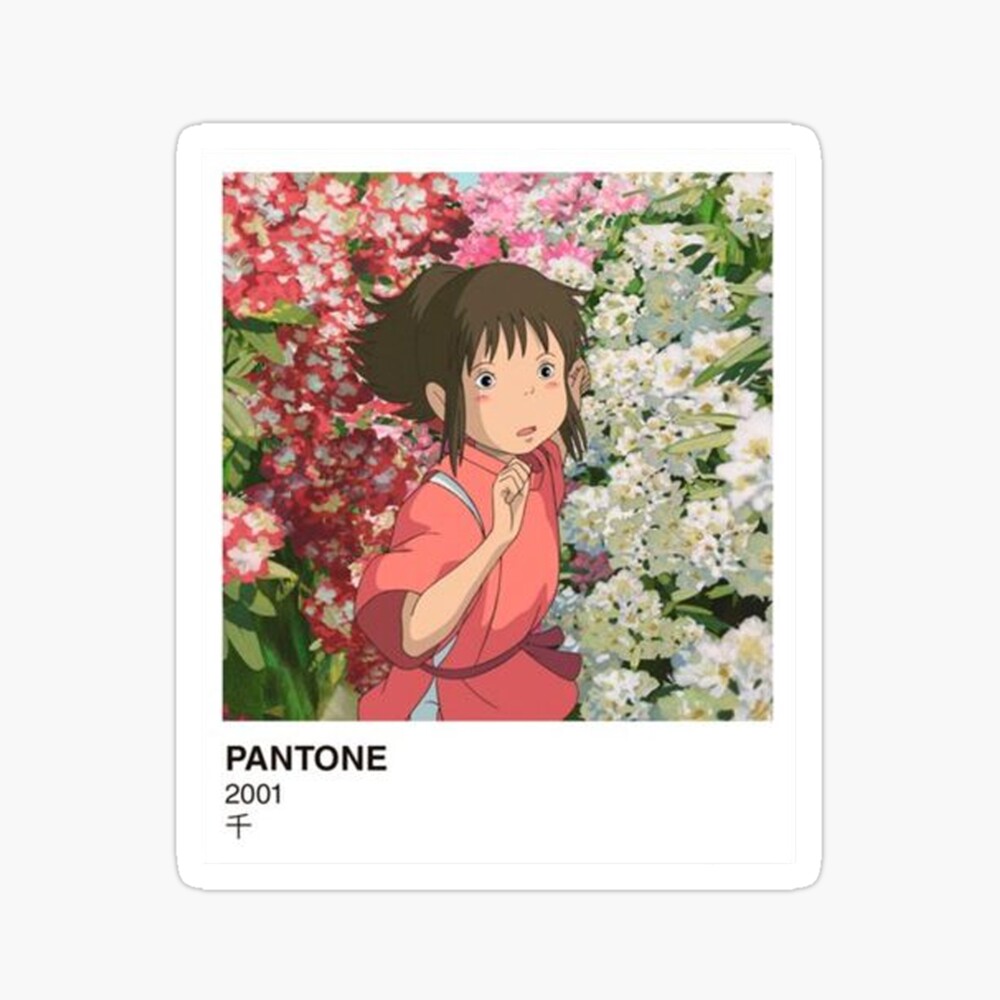 pantone 2001 anime photographic print by bebeshark redbubble