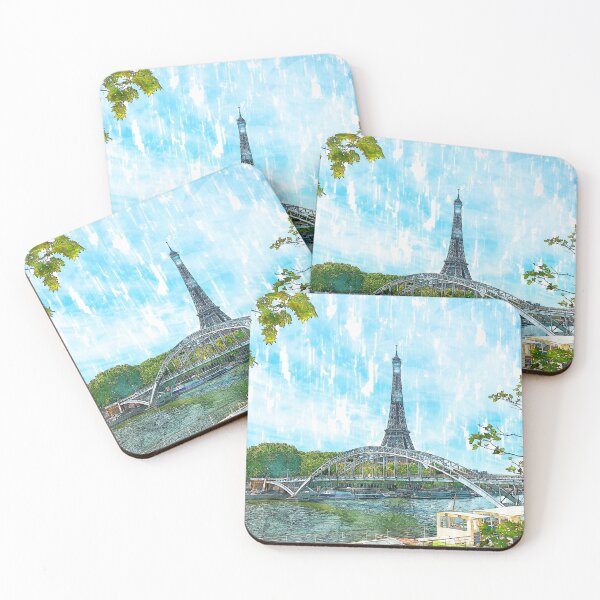 Item preview, Eiffel Tower Across The Canal. For Eiffel Tower & Paris Lovers.  designed and sold by ColortrixArt.
