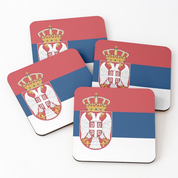 Item preview, Serbia Serbian flag flag designed and sold by GeogDesigns.