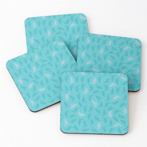 Item preview, Savory leaves - Teal and turquoise pattern designed and sold by IngaDesign.