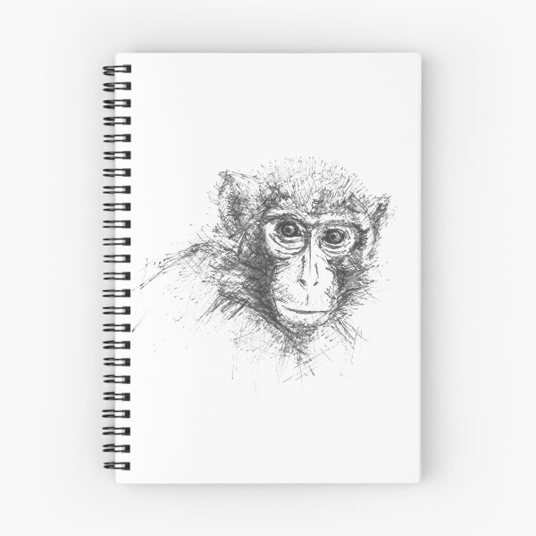 Item preview, Hand made drawing of monkey from InkByKate tattoo designs  designed and sold by InkByKateTattoo.