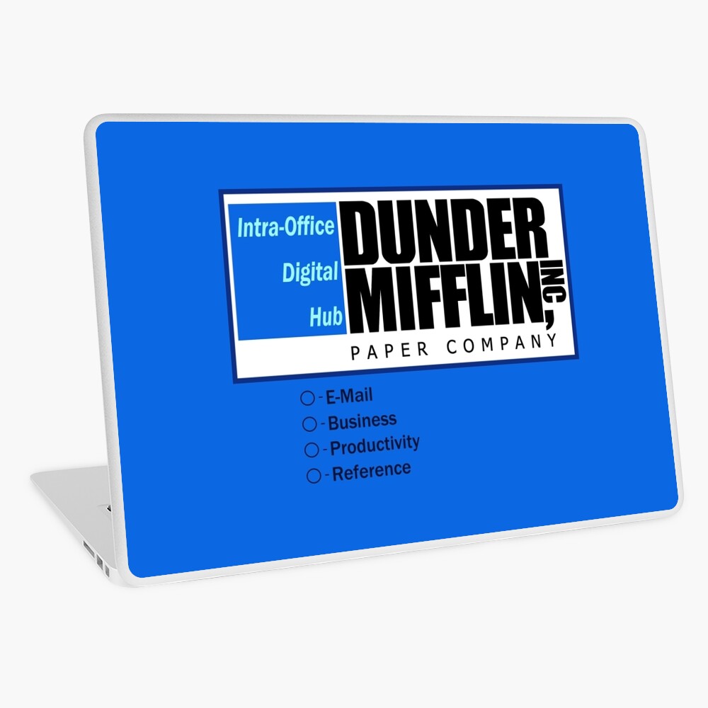 dunder mifflin computer wallpaper Greeting Card for Sale by jserazio1