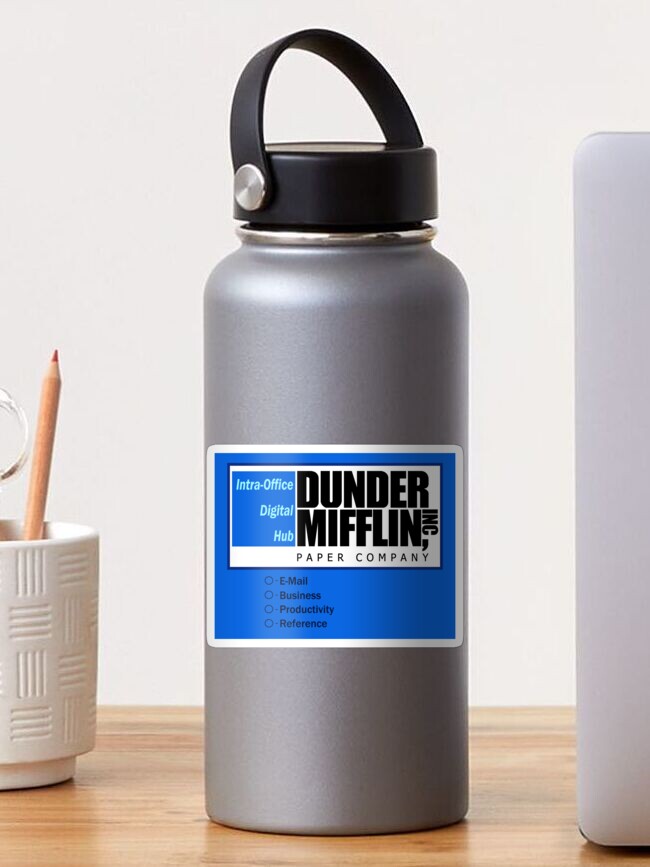 dunder mifflin computer wallpaper Greeting Card for Sale by jserazio1