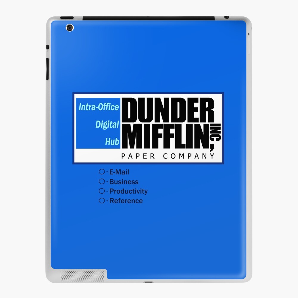 dunder mifflin computer wallpaper Greeting Card for Sale by jserazio1