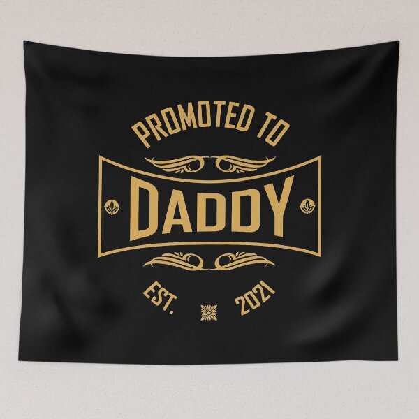 Item preview, Promoted to Daddy 2021 Funny New Baby Family designed and sold by YAHIA-14.
