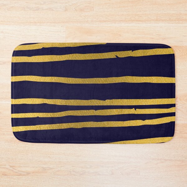 Item preview, Golden stripes in circle on dark blue background designed and sold by printhappy.