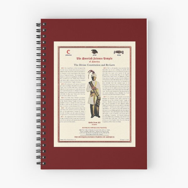 Item preview, Divine Constitution & By-Laws Moorish Science Temple 2014 Calligrapher Pulp designed and sold by CalifaMedia.