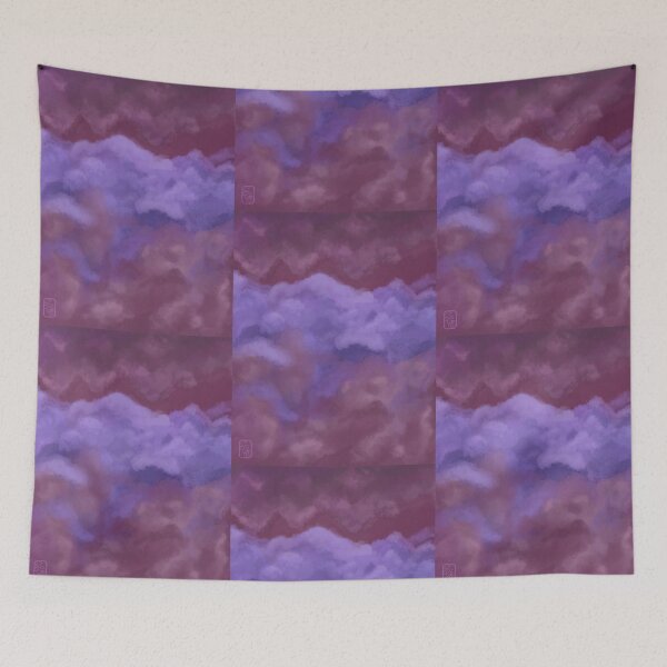 Item preview, Purple and Violet Clouds Painting designed and sold by Savannah Denny.