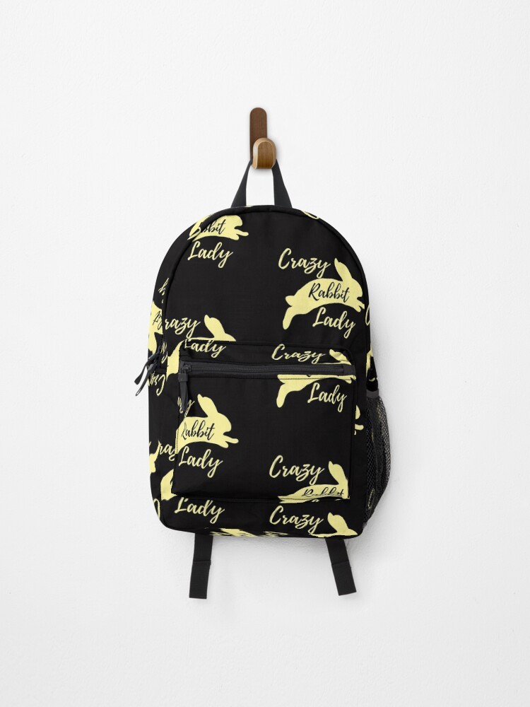 Thumbnail 1 of 3, Backpack, Crazy Rabbit Lady designed and sold by hearthearts.