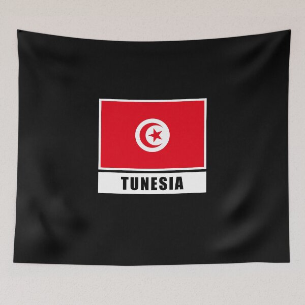 Item preview, Tunisia Tunisian flag flag designed and sold by GeogDesigns.