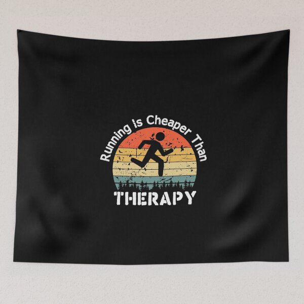Item preview, Running It's Cheaper Than Therapy - Running Gift - Marathon Run - funny Gift ideas for runner Lovers  designed and sold by biigshow.